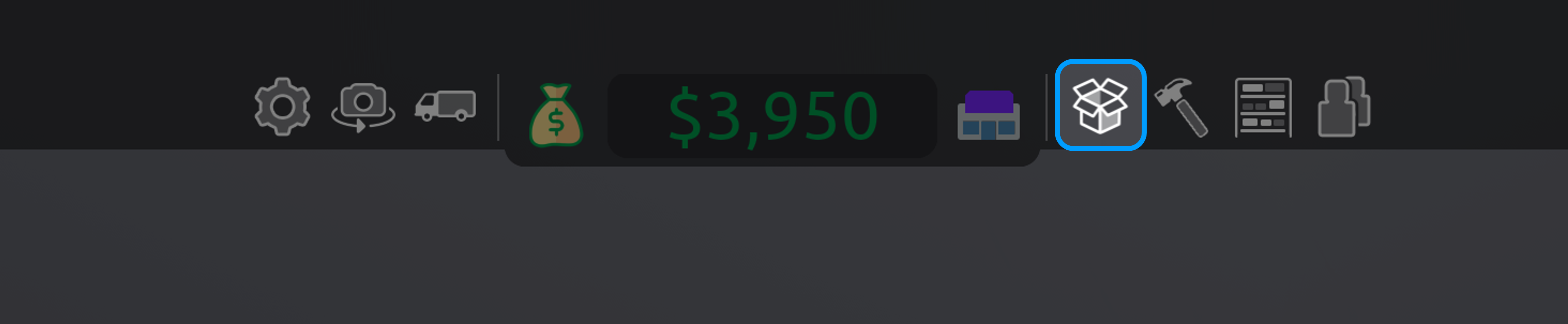 Access the storage menu